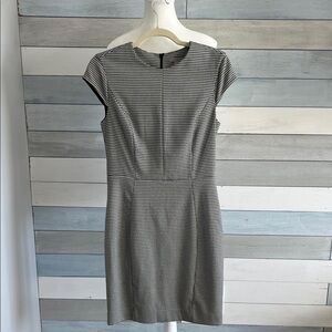 H&M Black and White Checkered Mini Dress